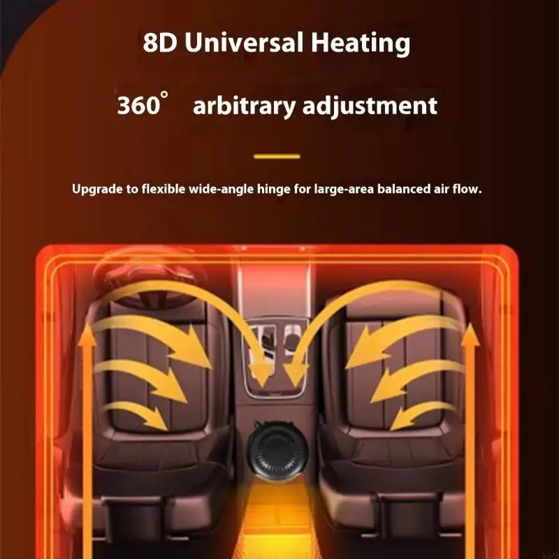 آلة التدفئة الكهربائية مروحة المحمولة آلة التدفئة مساحة صغيرة قابل للتعديل ترموستات آلة تسخين الفضاء للمنزل N58D