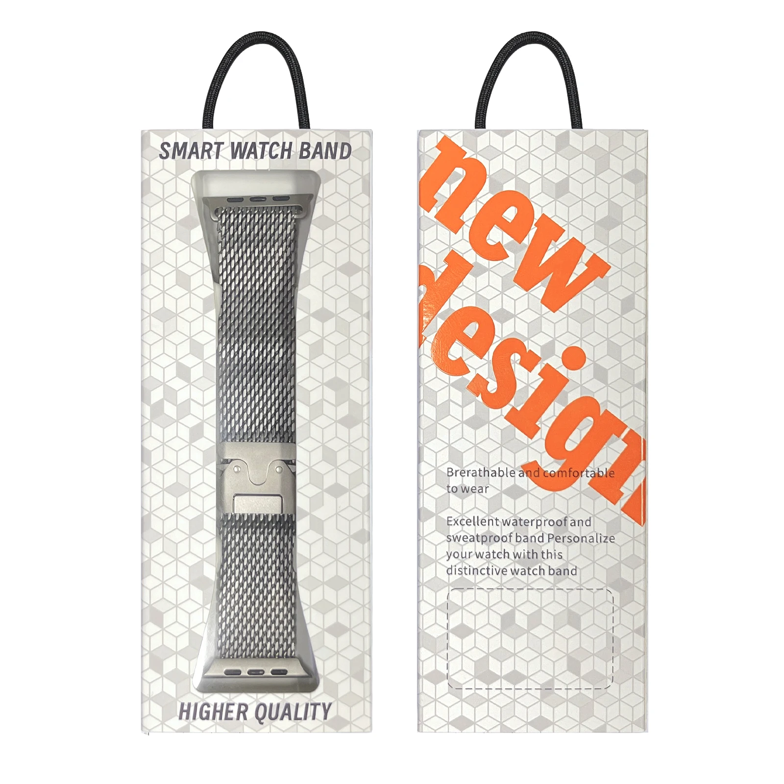 حزام ميلانيزي لساعة أبل 10 الترا 2 العصابات سلسلة 9/8/7/6/5/4/SE ملحقات iWatch 44 45 46 49 مللي متر صندوق تخزين مع سوار