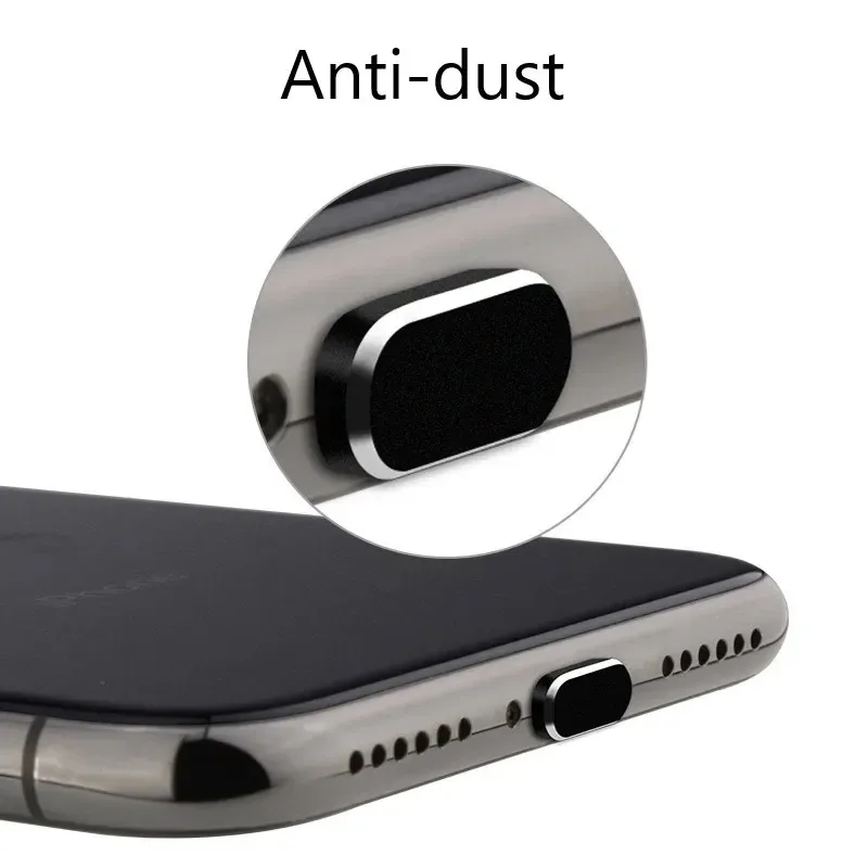 1-5PCS Metal Dust Plug Charging Port Dust Plug For iPhone 16 15 14 Pro Max 15 Plus IPad Apple Port Protector Anti-Dirt Stopper