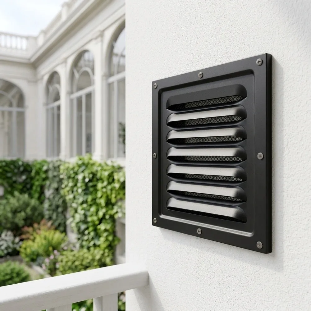 For Temperature Regulation 25 30cm Metal Louver Vent Effective Air Circulation Ventilation Cover Heat Dissipation Grille