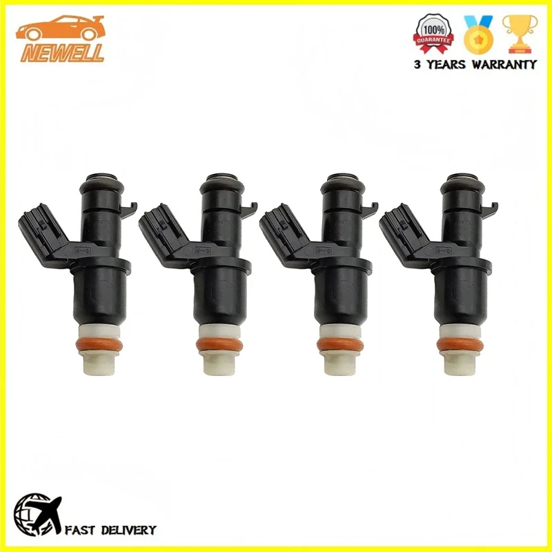 4pcs 16450-5BA-A01 164505BAA01 FJ1294 Fuel Injector For 2016-2021 Honda Civic 2.0L / 2017-2020 Honda Civic 1.5L