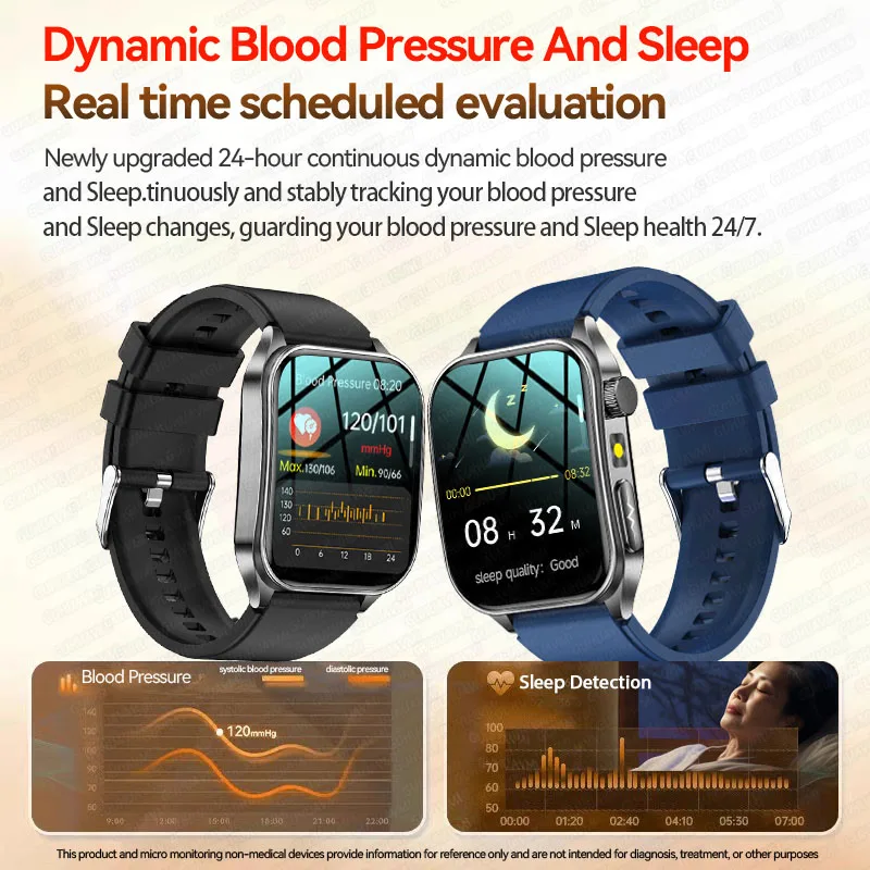 Новинка 2025 года, 650 нм, лазерная терапия, кровяное жир, мочевая кислота, артериальное давление, умные часы для мужчин, ЭКГ + PPG, точный монитор здоровья, умные часы IOS