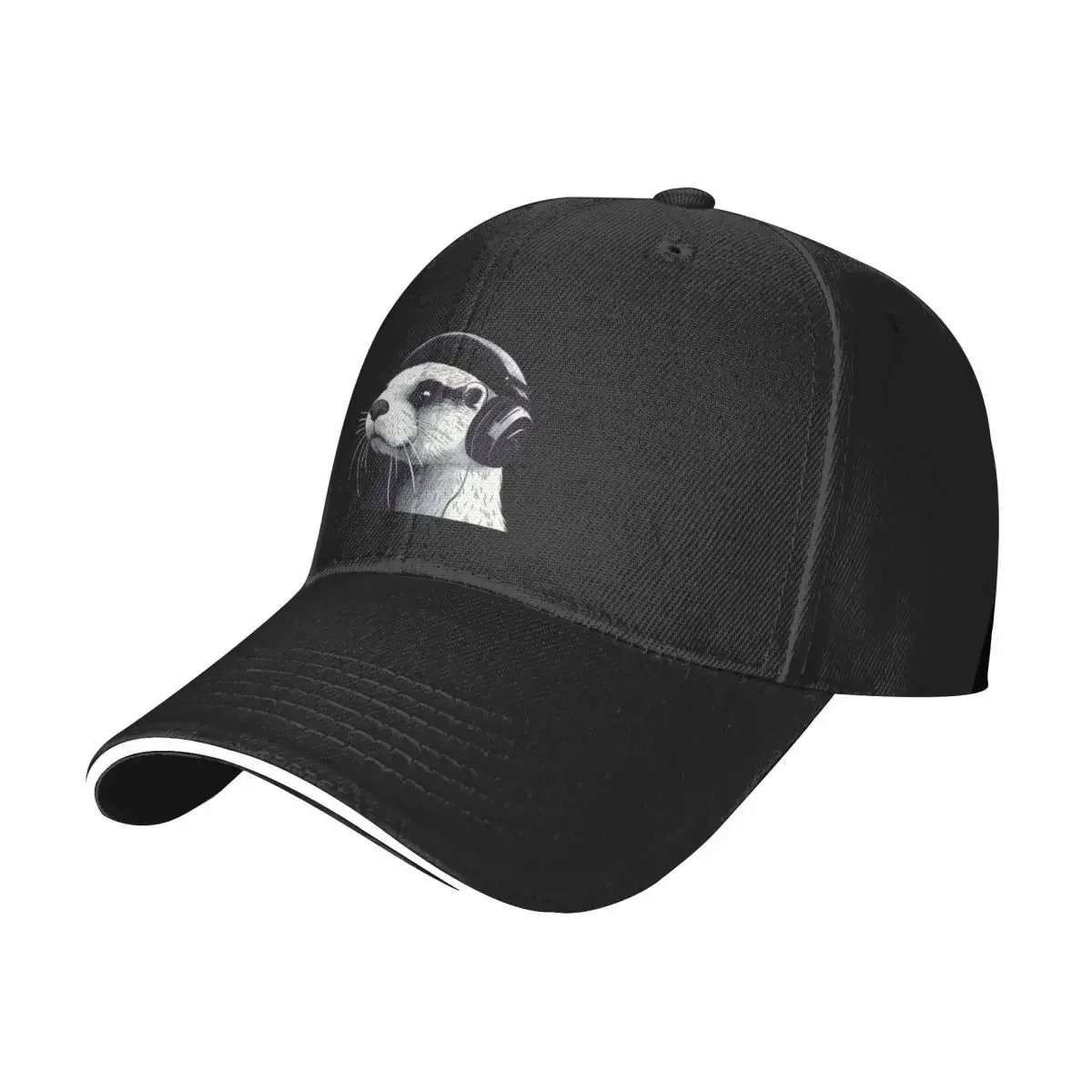 

Cute otter music lover Baseball Cap custom Hat sun hat black Girl'S Hats Men's