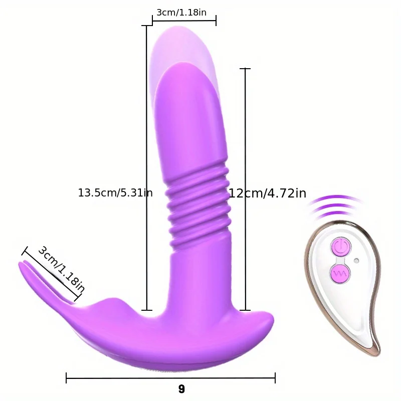 Rotating Vibrator Thrusting Dildos Telescopic Vibration Remote Vagina G Spot Massage Clitoris Stimulator Sex Toys For Women