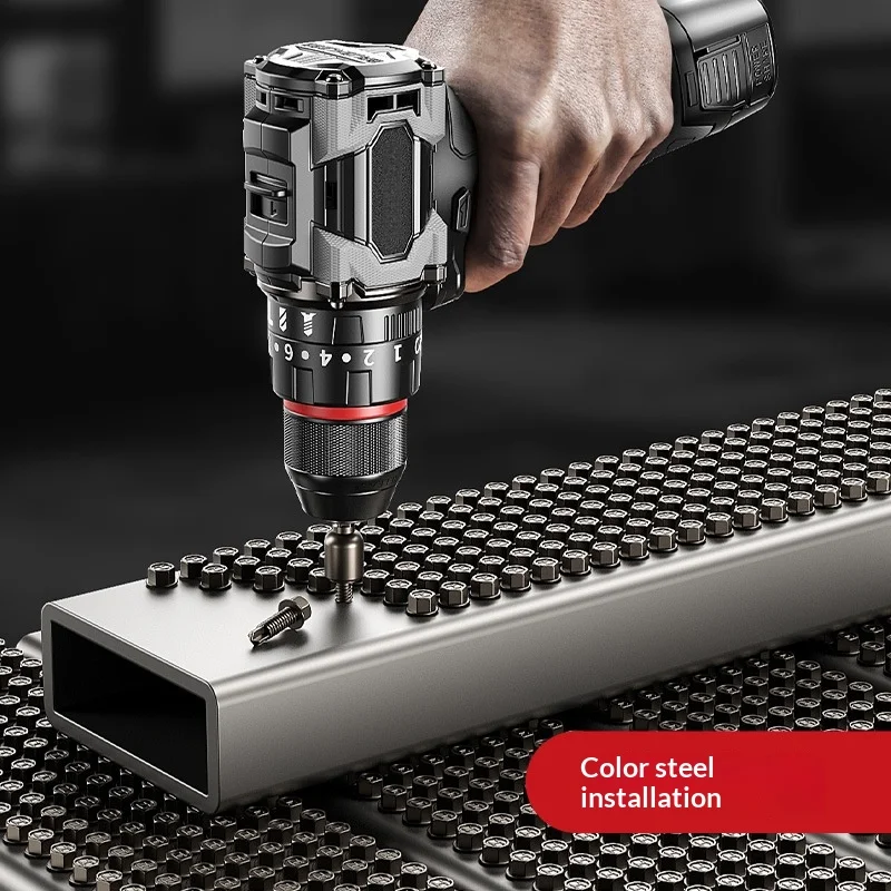 

Brushless Electric Drill Pure Copper Impact Drill Electric Screwdriver Small Steel Gun Lithium Electric Drill Power Tool Set