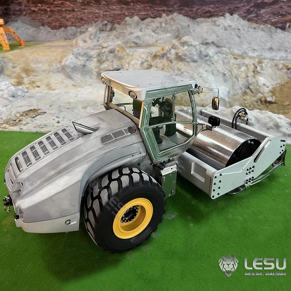 

LESU Roller Aoue-H13i 1/14 RC Hydraulic Metal Roller Model RD-A0009 with Light Sound Construction Machinery RC Car Adult Toy