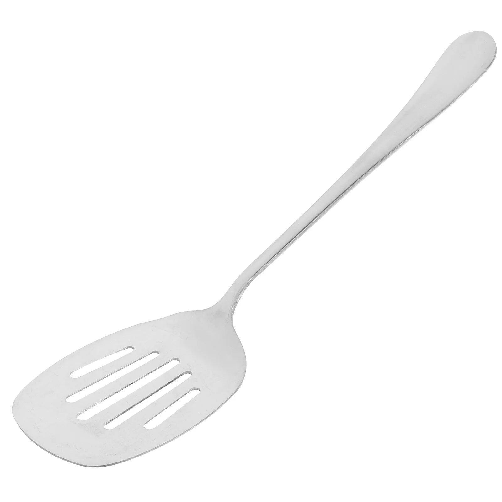 1PC Stainless Steel Slotted Shovel Metal Serving Spoon Buffet BBQ Rice Straining Kitchen Gadgets for Large