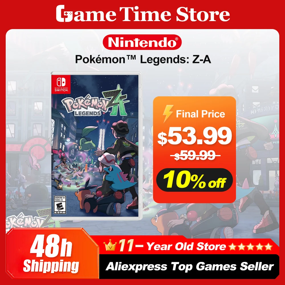 عروض ألعاب نينتندو سويتش بوكيمون ليجيندز Z-A 100% بطاقة الألعاب المادية الأصلية RPG Genre بوكيمون سلسلة لعبة لوحدة التحكم التبديلية #1