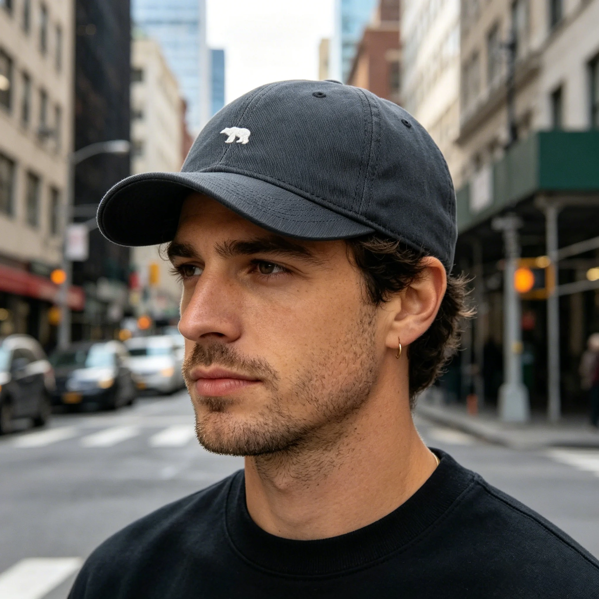 Boné de Beisebol Americano Novo e Moderno Arctic Bear: Versátil, com Aba Larga e Topo Macio, Ideal para Esportes ao Ar Livre e Proteção Solar