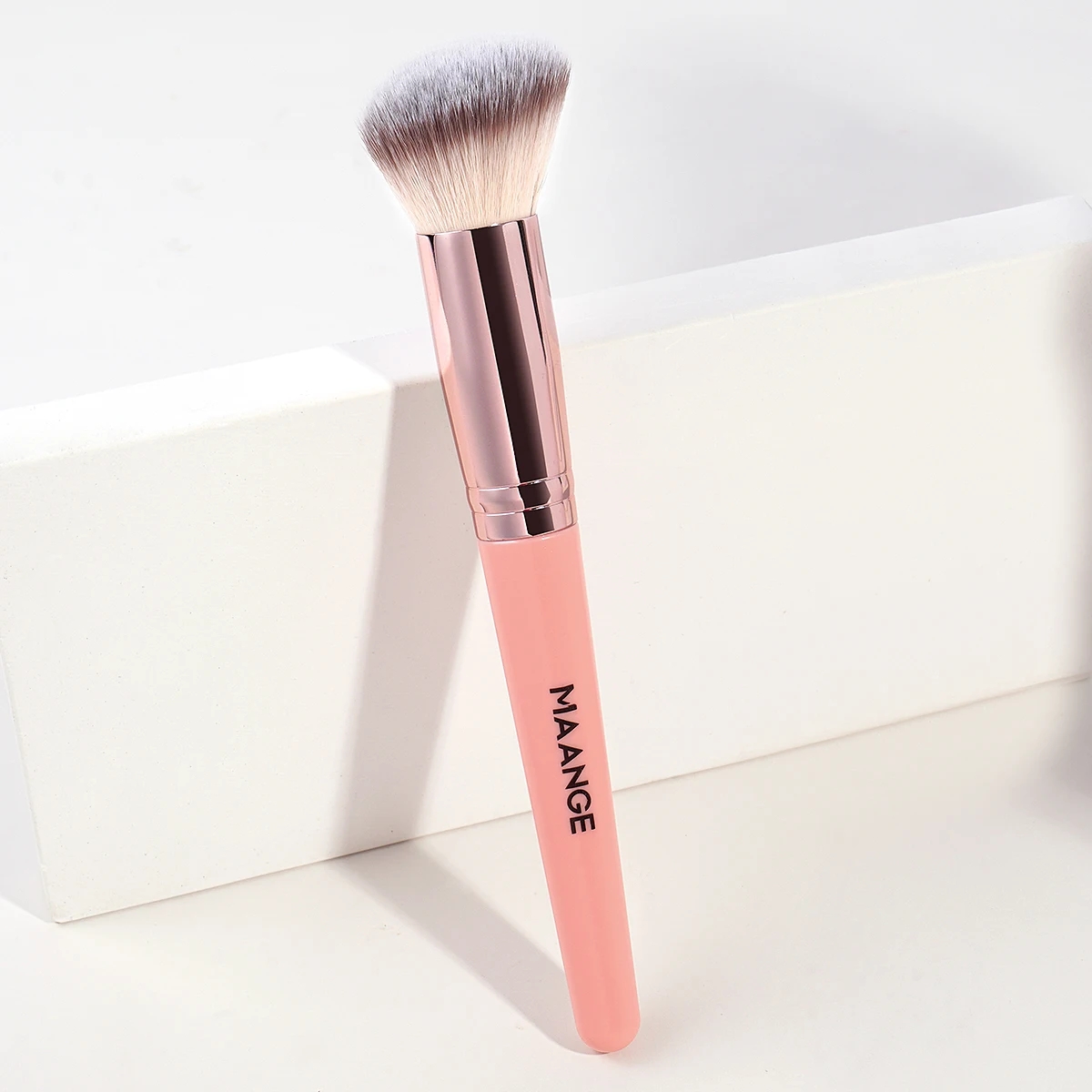 MAANGE-Pincéis de maquiagem angular, cabelo sintético premium, contorno facial, pó bronzeador, lustrando, amigo da pele, ferramentas de maquiagem