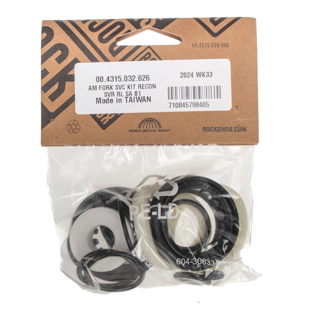 ROCKSHOX AM FORK SERVICE KIT, BASIC - RECON SILVER RL B1+ (NON BOOST) (2017-2021) 00.4315.032.626
