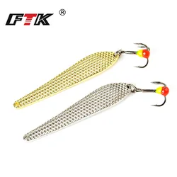 FTK-아이스 겨울 낚시 루어 1 개 7g /12g 5.5cm/7cm 스푼 스피너 하드 골드 실버 밸런서 지그 메탈 트레블 후크 베이트 베이스 루어, 루어 낚시 스피너 하드 골드 실버
