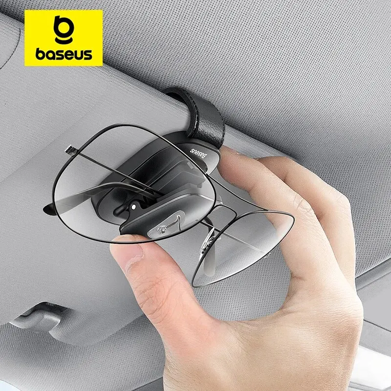 Bas192.- réinitialisation de rangement pour lunettes de voiture, pare-soleil, porte-lunettes de soleil, carte automatique, porte-billets,