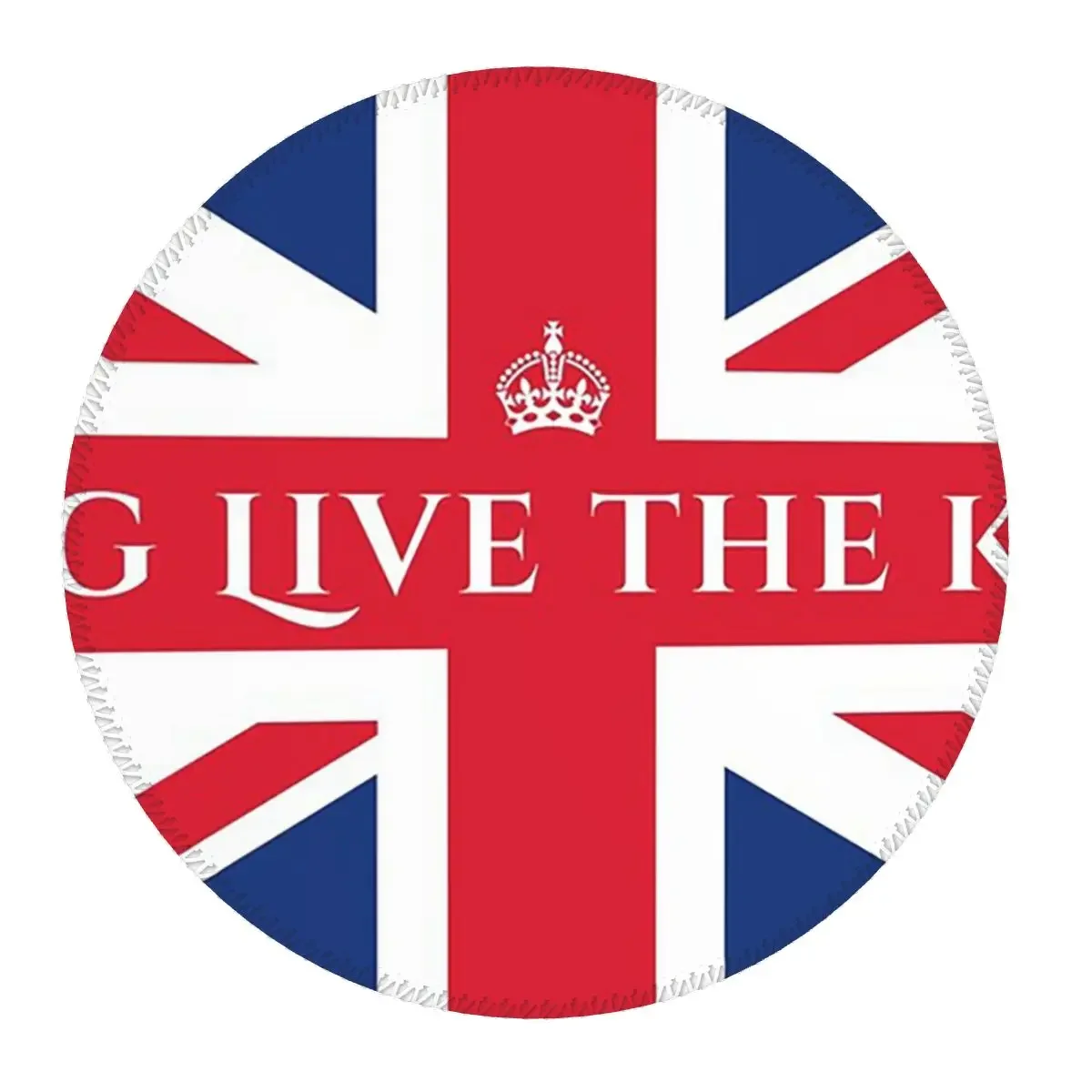 Union Jack Flag Of The UK United Kingdom British Round Mouse Pad Computer Keyboard Mouse Mat Gaming Laptop Desk Mat