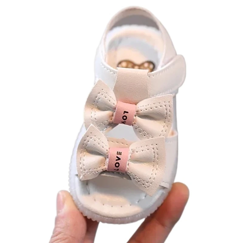 

Summer Baby Girls Sandals 1-3 Years Female Toddler Sandals Princess Sandals Non-slip Soft-soled Cute Pink Flat Kids Shoes