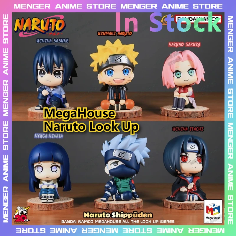 

Original Megahouse MH Look Up Naruto Anime Collectible Figure Sasuke Itachi Kakashi Naruto Statues Model Display Gift Home Decor