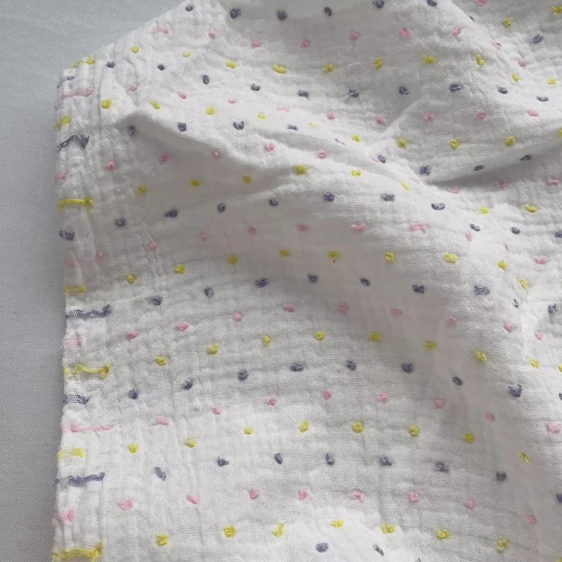 

Colorful polka dots cotton fabric for handmade diy shirt dress fabric