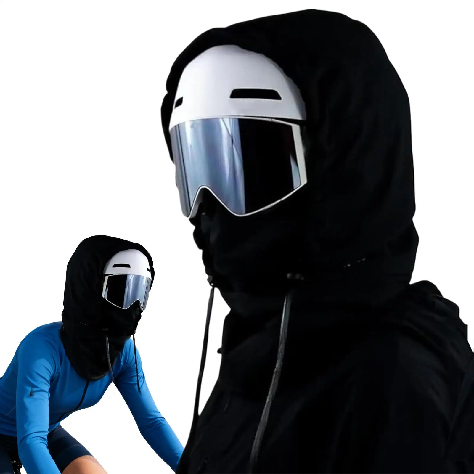 Waterproof Fleece Lined Hood Breathable Fleece Windproof Warm Headwear Hood Face Cover For Cycling Dust Outdoor Work Hiking