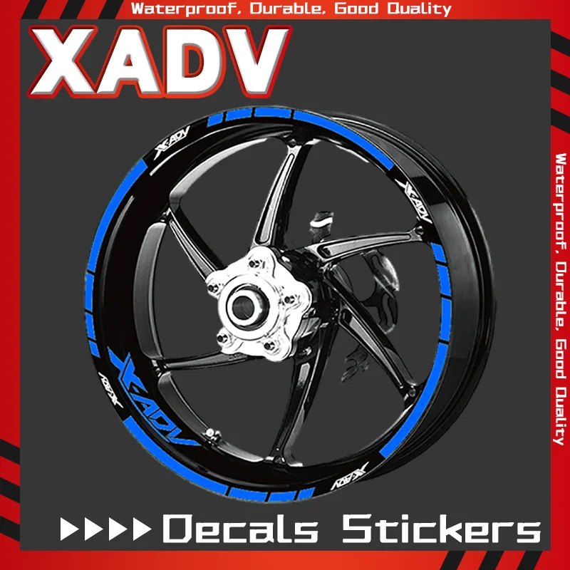 xadv Motorcycle Front Rear Wheel Tyre Sticker Rim Stripe Reflective Decals Sticker For Honda X-ADV XADV750