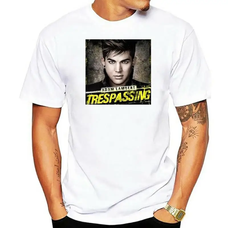 2020Men Hot Cheap Short Sleeve Male Tshirt XIULUAN Men Adam Lambert Synthpop Trespassing T-shirt Short Sleeve