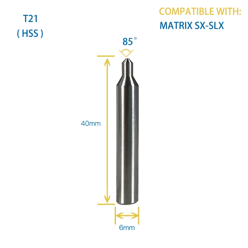 F21 T21 for Euro Special Keys VACHETTE Key Milling Cutter Compatible with Manual Vertical Key Cutting Machine SILCA Matrix