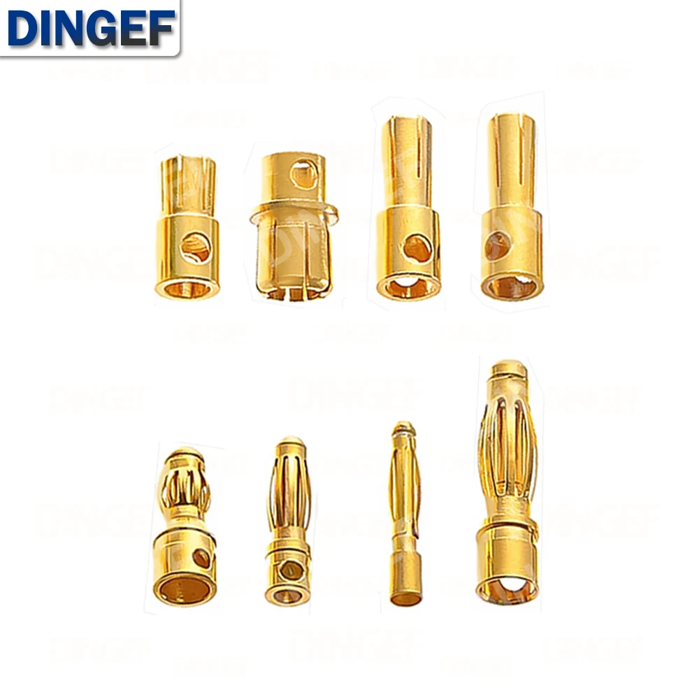 2mm 3mm 3.5mm 4mm 5mm 5.5mm 6mm 8mm RC Battery Gold-plated Bullet Banana Plug High Quality Male Female Bullet Banana Connector