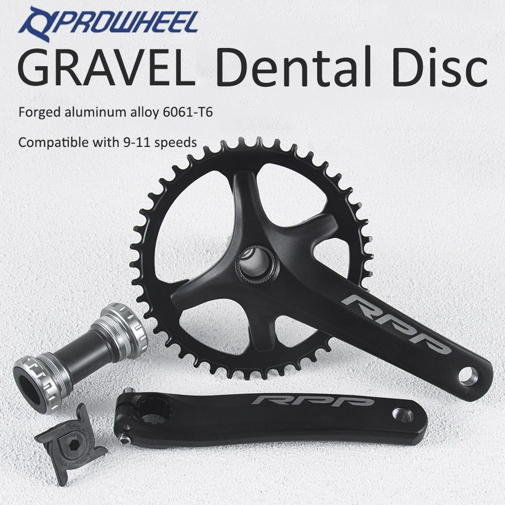 

PROWHEEL Mountain Bike Gravel Tooth Disc Crank 42T Positive And Negative Teeth Aluminum Alloy 6061-T6 Forged Bicycle Accessories