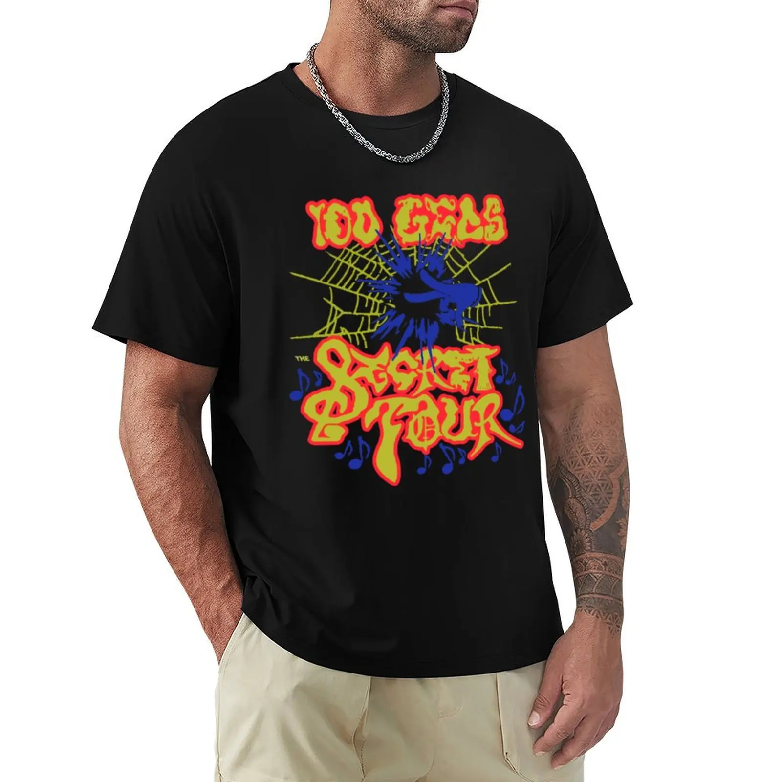 

100 gecs s-ecret Tour T-Shirt anime shirt Anime t-shirt shirts graphic tees mens graphic t-shirts funny