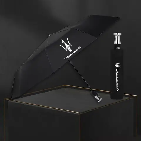 For Maserati Ghibli Levante Quattroporte GranTurismo MC20 Spyder Grecale Coupe Car Automatic Folding Windproof Sunshade Umbrella