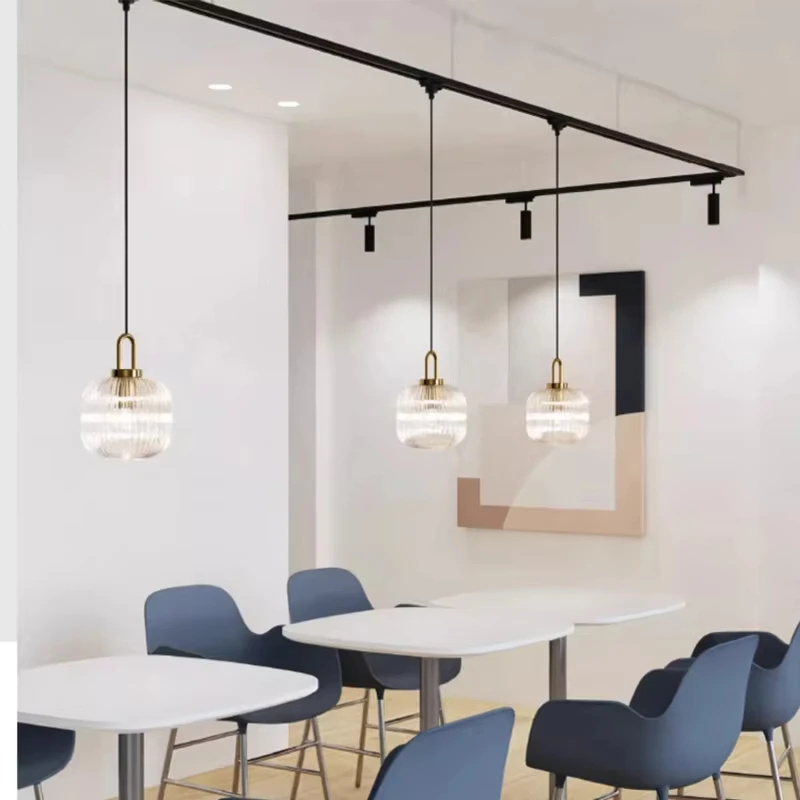 

Nordic Pendant Light kitchen island Hanging Lamps for Minimalist Style Glass Chandelier luxury Restaurant Chandelier Lustre