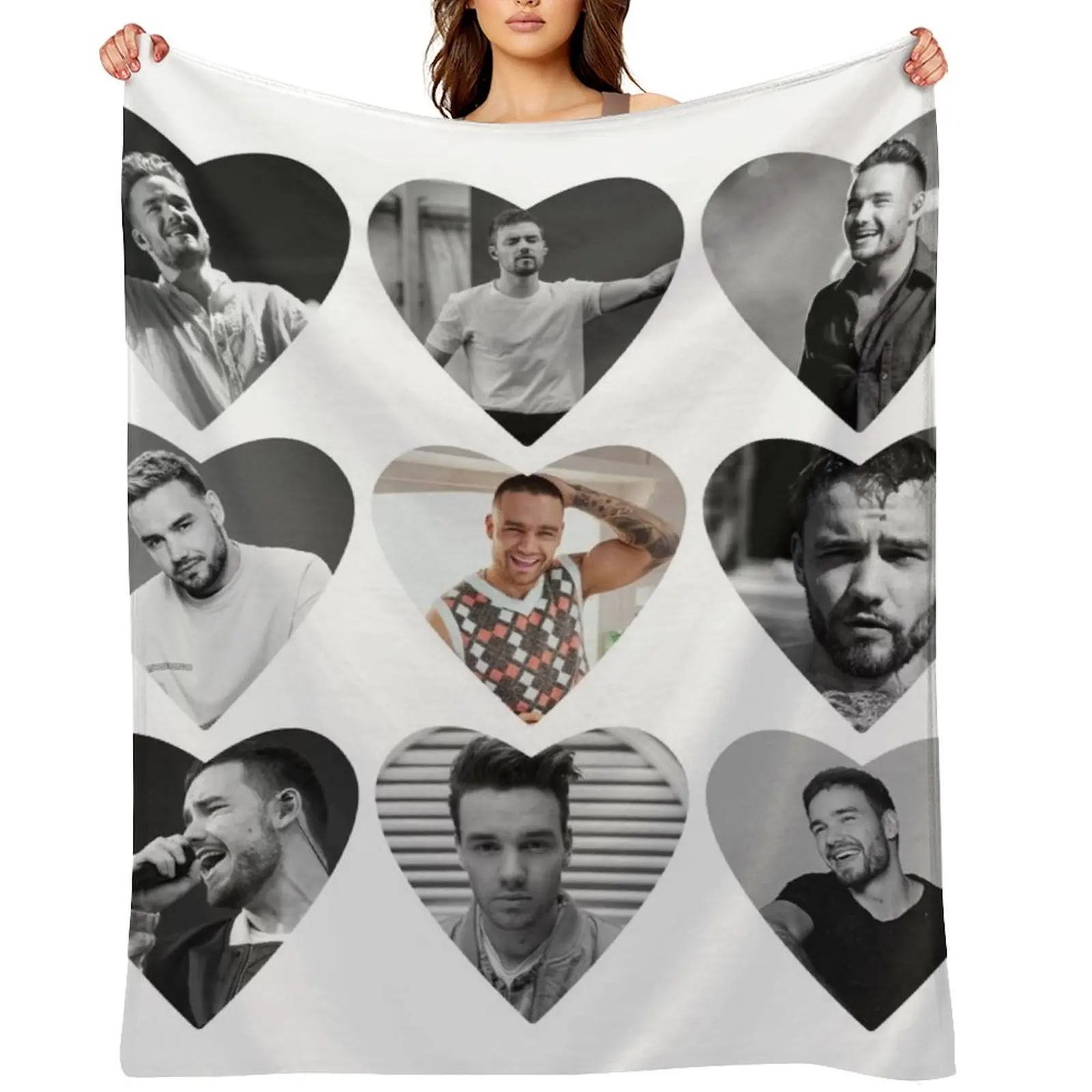 

Liam Payne Rip Hearts Throw Blanket funny gift Beautifuls Heavy Quilt Blankets