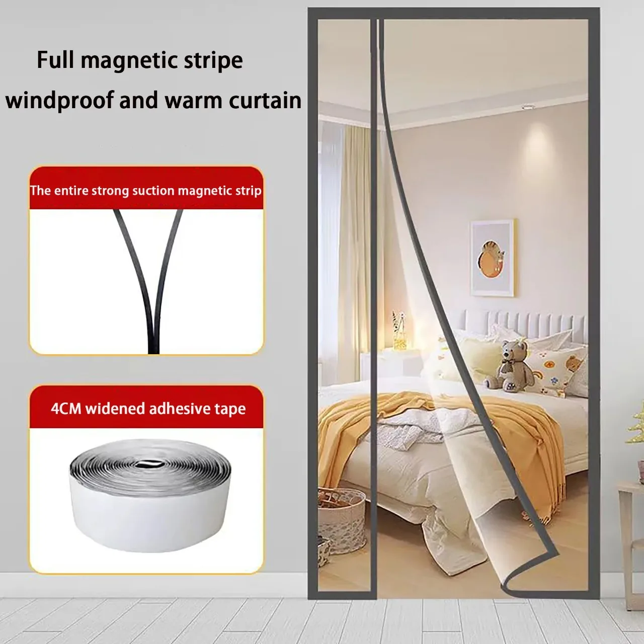 Winter Warm Curtain, Air Conditioning Curtain, Kitchen Partition Curtain, Windproof and Dustproof PVC Door Curtain