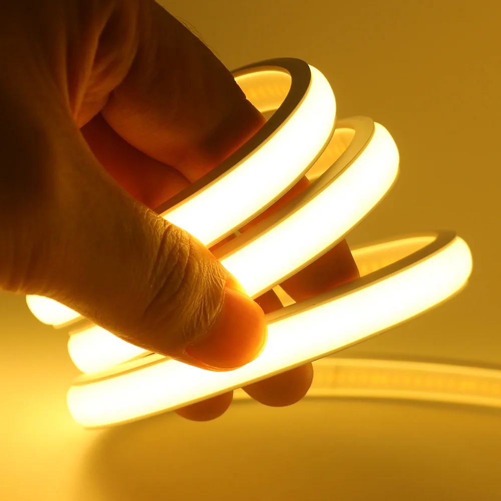 DC 12V 24V COB LED Strip Neon Light Dimmable 320LED/m Flexible Silicone Rope Lights Linear Lighting 1m 2m 5m 10m 15m 20m 50CM
