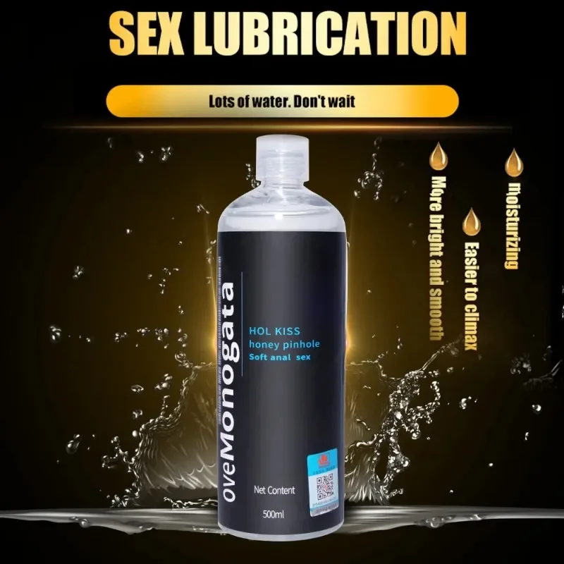 Lubrificante de lubrificação anal para homens, brinquedos sexuais para adultos, lubrificante à base de água, produtos sexuais para casais gays fáceis de limpar 200 ml, 300 ml, 500ml