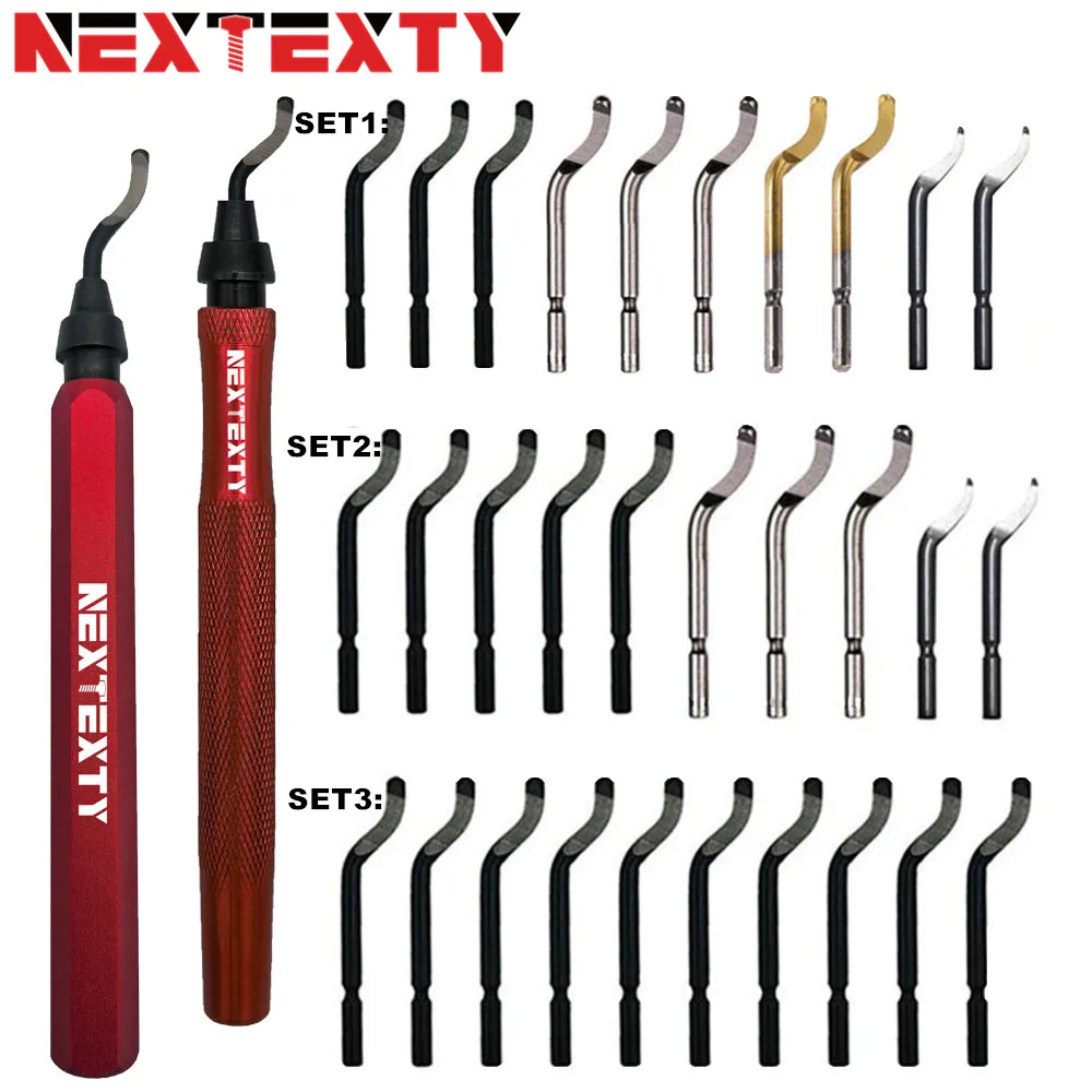 

Burr Cutter Trimming Knife Scraper Deburring Tool HSS Steel Blade Remover Deburr Tube Reamer Kit Metal Resin Plastic Wood 3D DIY