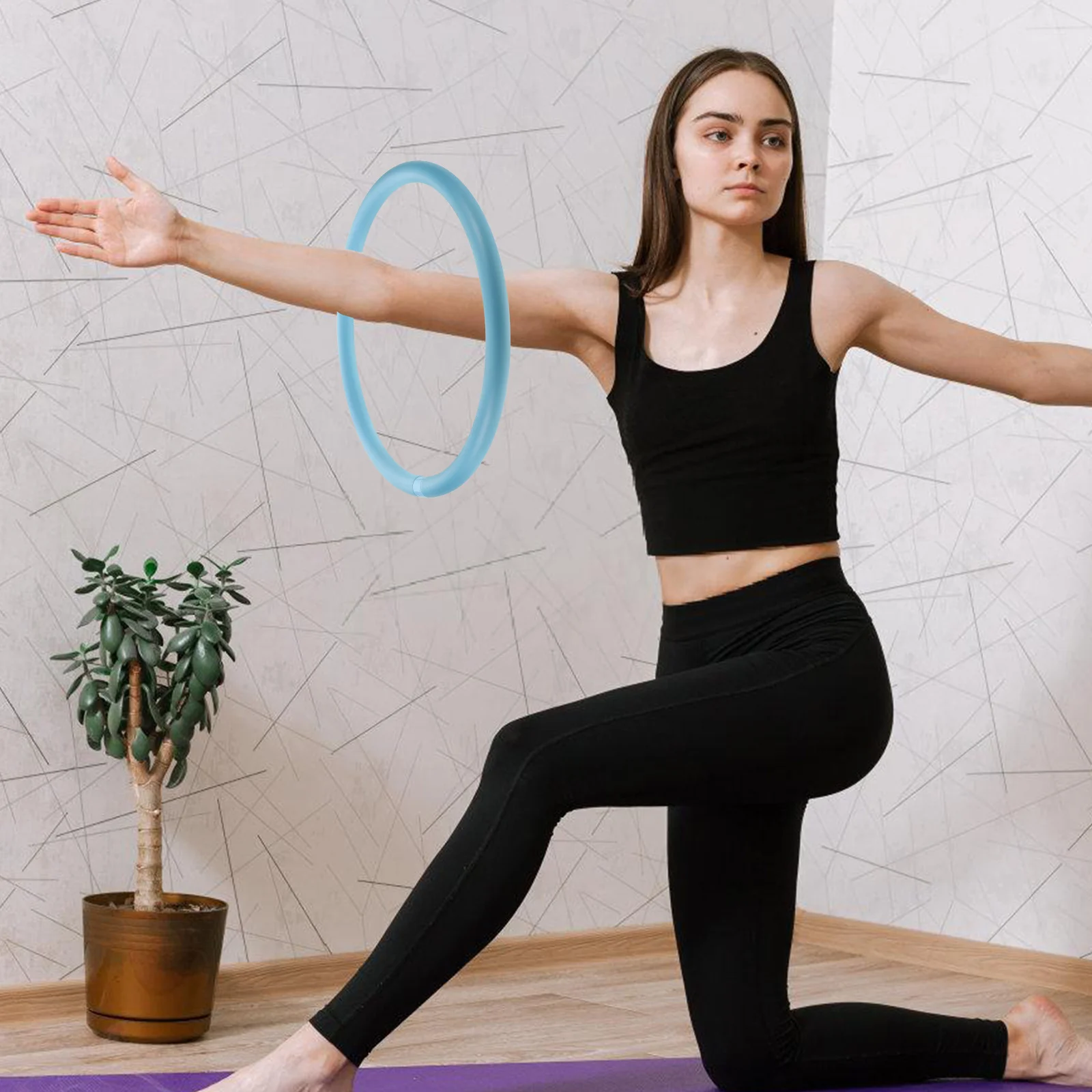 

Arm Circle Exerciser Bands Fat Body Sky-blue Rings Hoops