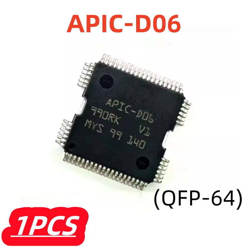 1Pcs/lot 100% New APIC-D06 APIC D06 QFP64 Injector Control Driver Module Chip IC Original