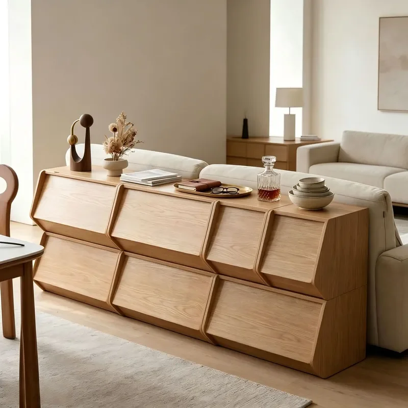 Simple Storage Cabinet Household Locker Bookcase Wall Shelf Floor Standing Side Display Unit for Living Room Low Profile