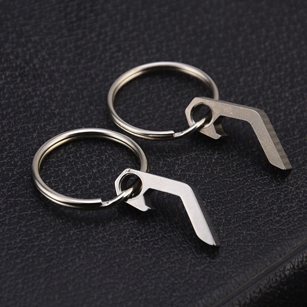 

Outdoor Camping Multifunctional Mini Bottle Opener Portable Tool Mini Stainless Steel Bottle Opener Keychain Hiking Multitool