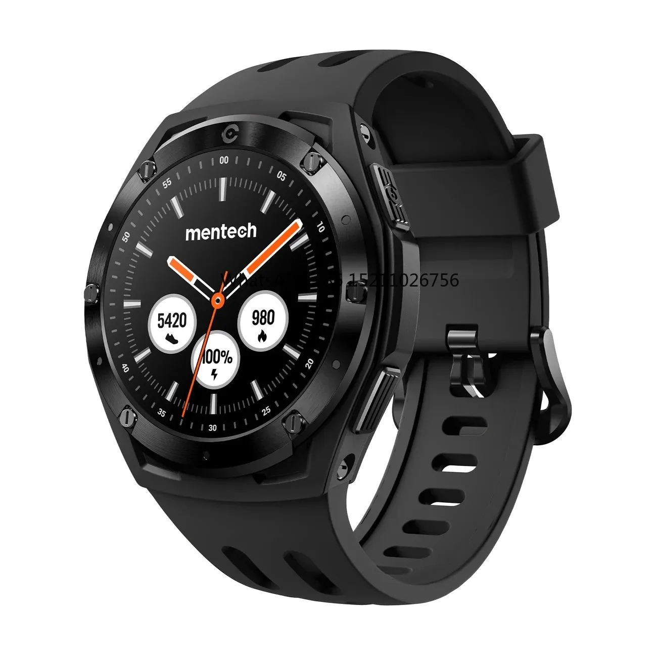 Mentech Xe1 smart sports watch, waterproof, fitness, swimming, marathon, monitor heart rate, blood oxygen pressure