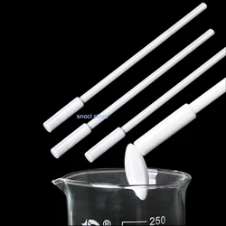 PTFE Magnetic Stirrer Stir Bar Magneton Stirring Rod PTFE recovery rod magnetic stirrer Recoverer White 1Piece