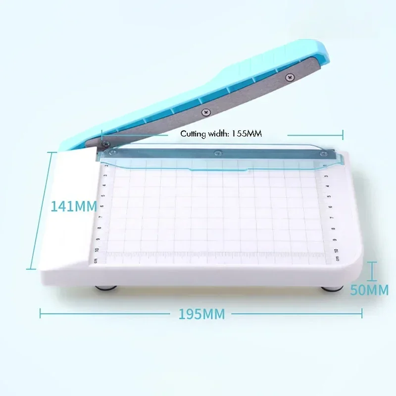 Paper Cutter Paper Trimmer 4x6 Inch Portable Photo Paper Guillotine Built-In Ruler Office Stationery Cutting Portable Machine