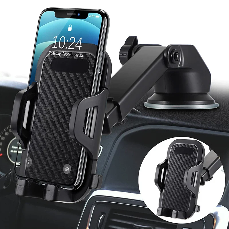 Mobile Phone Stand Long Arm Suction Cup Holder 360 Degree Rotation Universal Suction Pad Car Air Vent Phone Holder Car Accessory