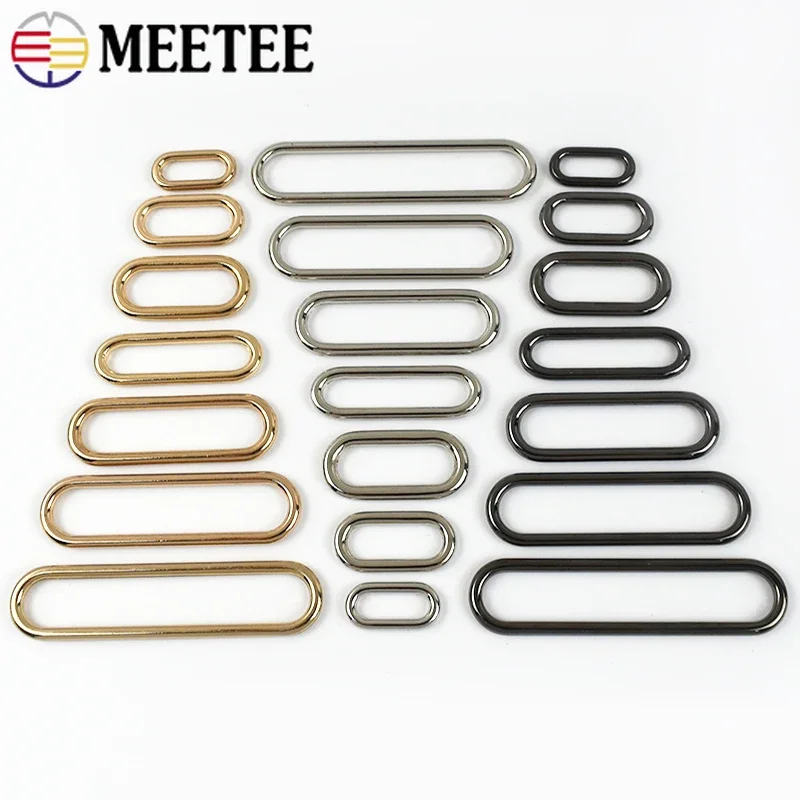 

10/20Pcs Metal Oval O Ring Belt Buckle 15mm-60mm Loop Clasp Backpack Bag Watch Strap Shoes Webbing Dog Collar Sewing Accessories