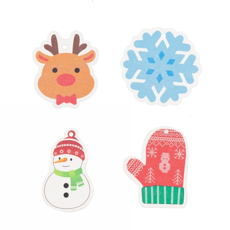 Pack Of 4 Christmas Theme Kitchen Sponges No Scratch Dish Cleaning Essential Double Sided Sponges For Kitchen Y5GB