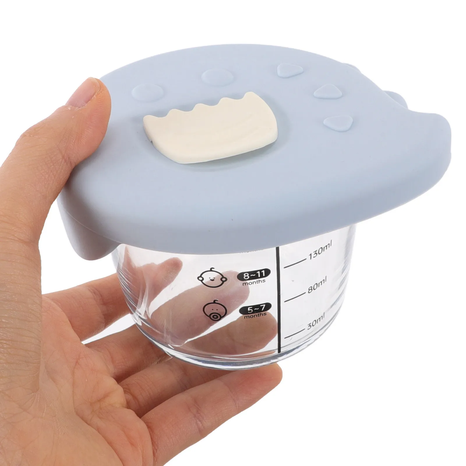 

Набор из 2 детских контейнеров для прикорма - герметичные стеклянные баночки 180 мл (6 унций) для хранения каши и грудного молока, пригодные для заморозки