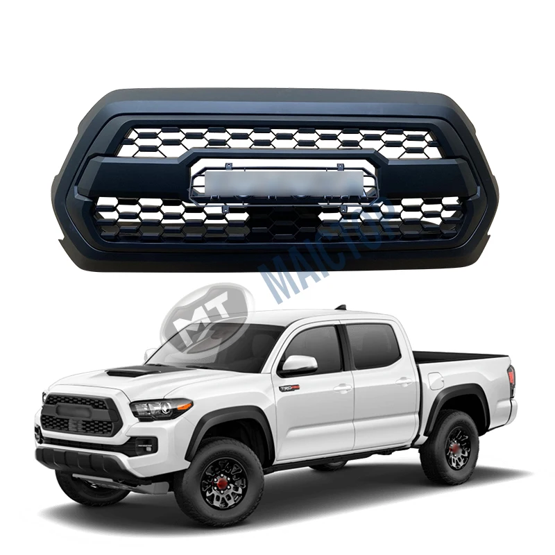 

Modification Maictop Car Accesorios Abs Plastic Front Bumper Grille Grill with Frame for tacoma 2016-2020