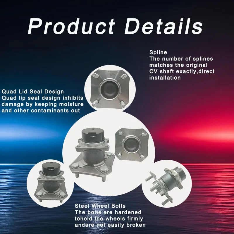 

DI-SOLIK Auto Parts Rear Wheel Hub Bearing Assembly 43202-EL000 43202-1J61A 43202-1YP0A 43202-EE500 43202-EM30A VKBA7608