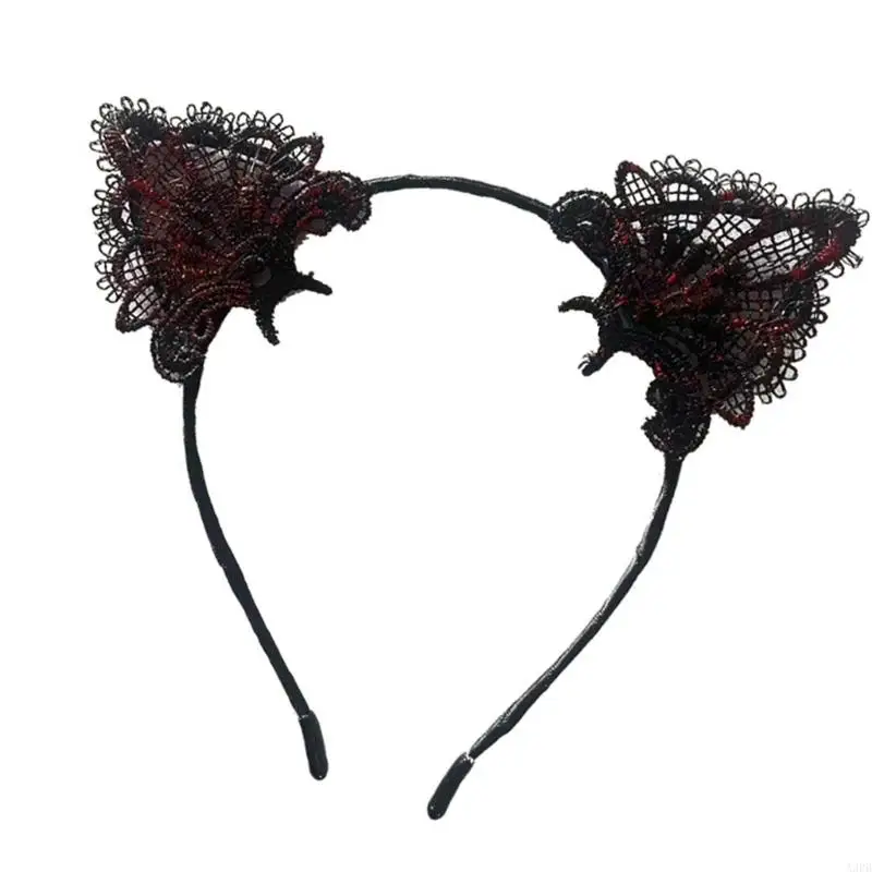 Kim loại chống gỉ vĩnh viễn Puss Thính Hairband Trẻ Người lớn Trang trí trang phục Halloween