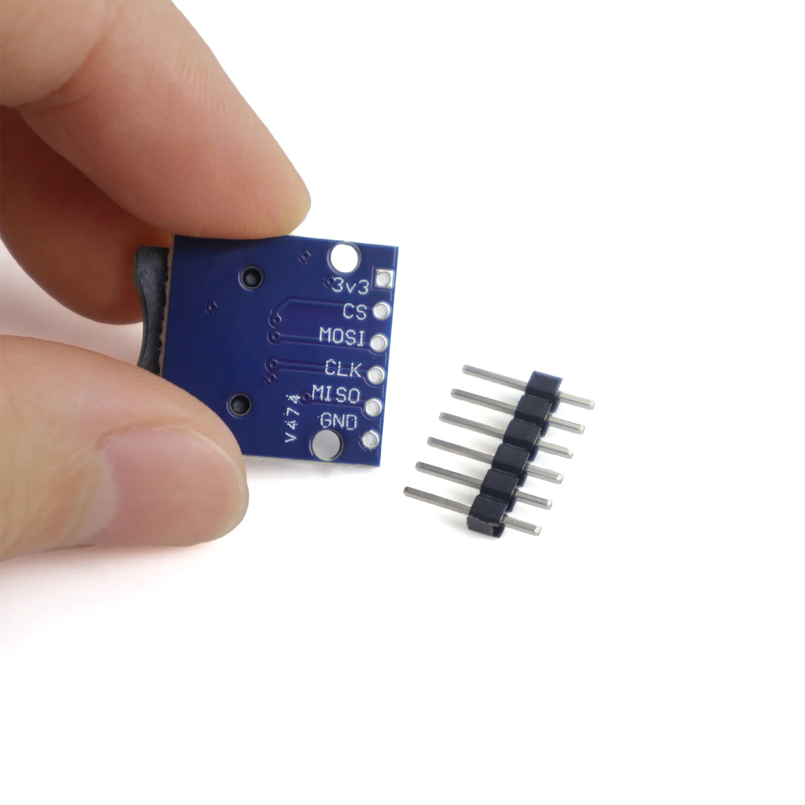 Micro SD Kartenmodul SPI 3.3V TF Kartenleser für Arduino ESP32 STM32 | Steckverbinder NICHT verlötet (DIY-Datenspeicherlösung) – Detail 6